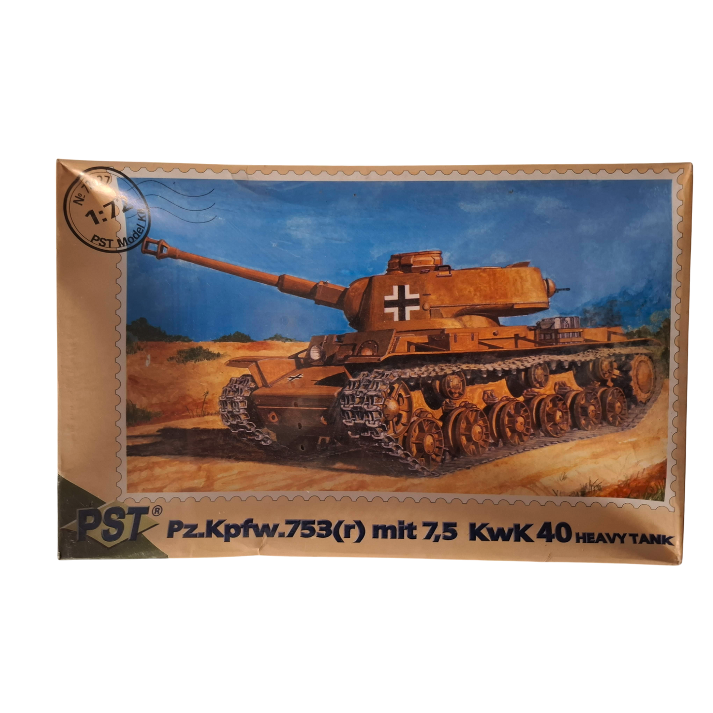 PST Pz.Kpfw.753(r) mit 7,5 KwK 40 Heavy Tank 1/72