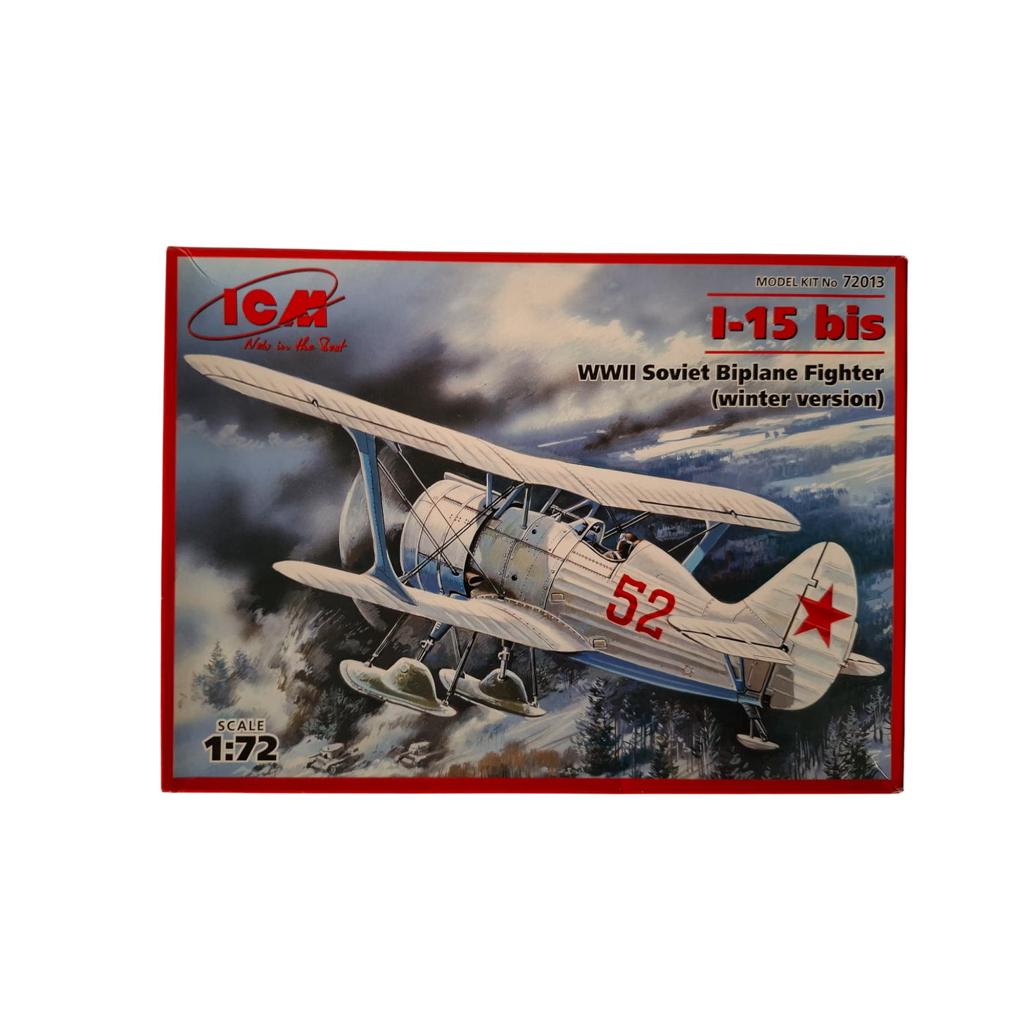 ICM 1/72 I-15 bis WWII Soviet Biplane Fighter (winter version)