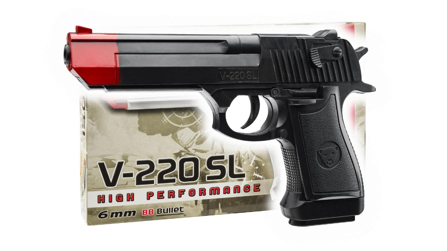 PISTOLA AIR SOFT V-220 SL CALIBRO 6 mm