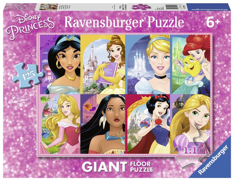 Puzzle 125 Pezzi Disney Princess Ravensburger Giant Floor