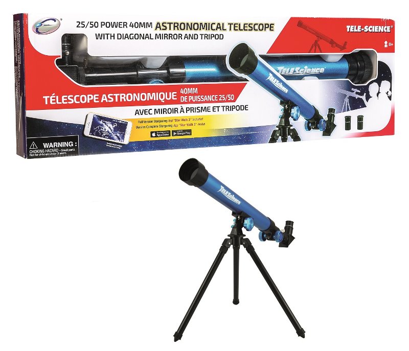 Telescopio Astronomico 25x 50x Con Treppiede