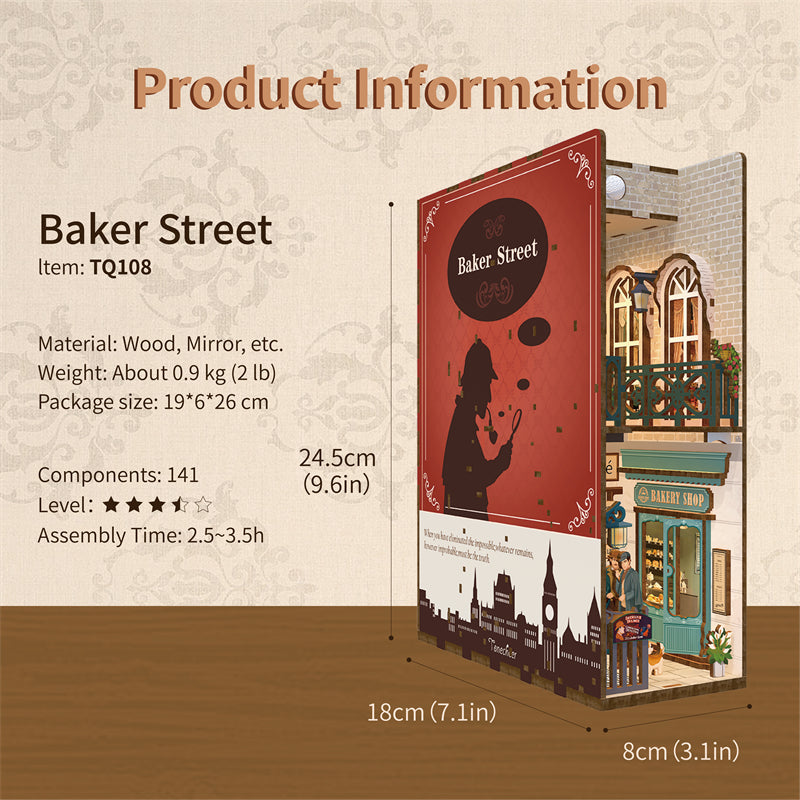 BOOK NOOK Tonecheer 3D PUZZLE TQ108 - Baker Street