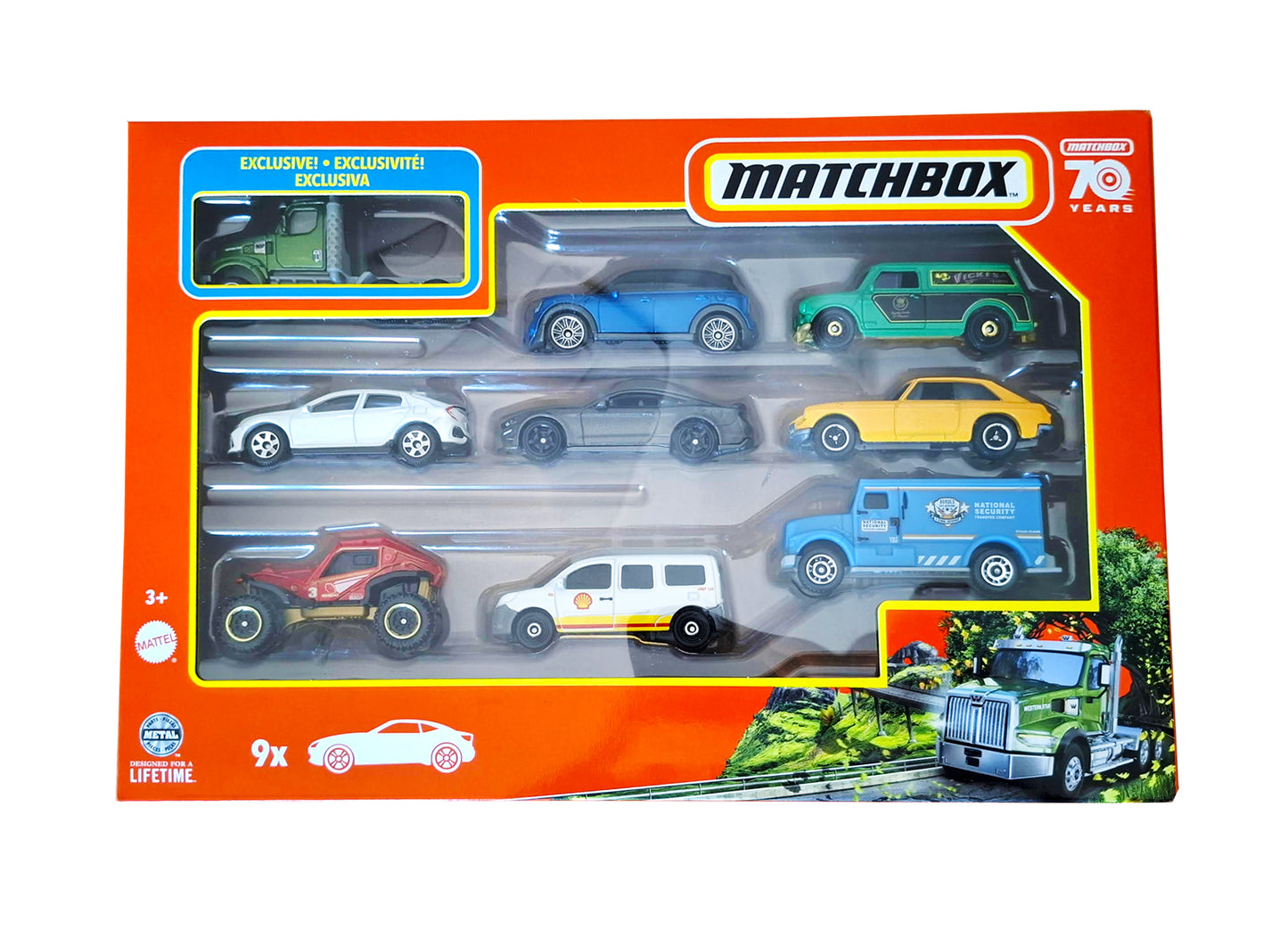 Mattel Matchbox Confezione 9 Veicoli