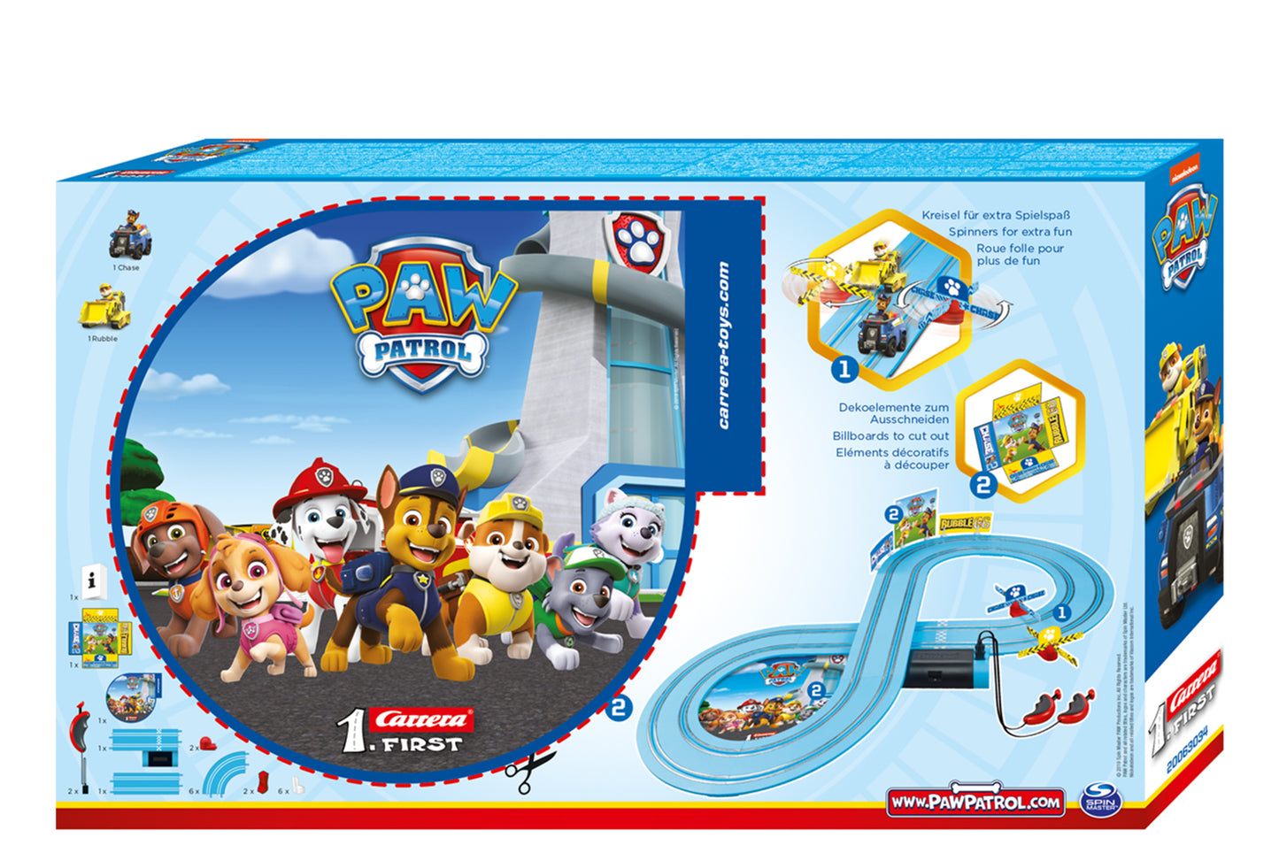 CARRERA First Set - Paw Patrol: On a roll CHASE VS RUBBLE