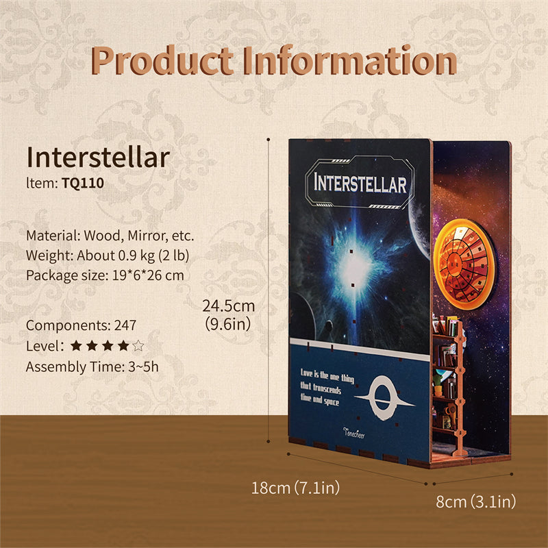 BOOK NOOK Tonecheer 3D PUZZLE TQ110 - Interstellar