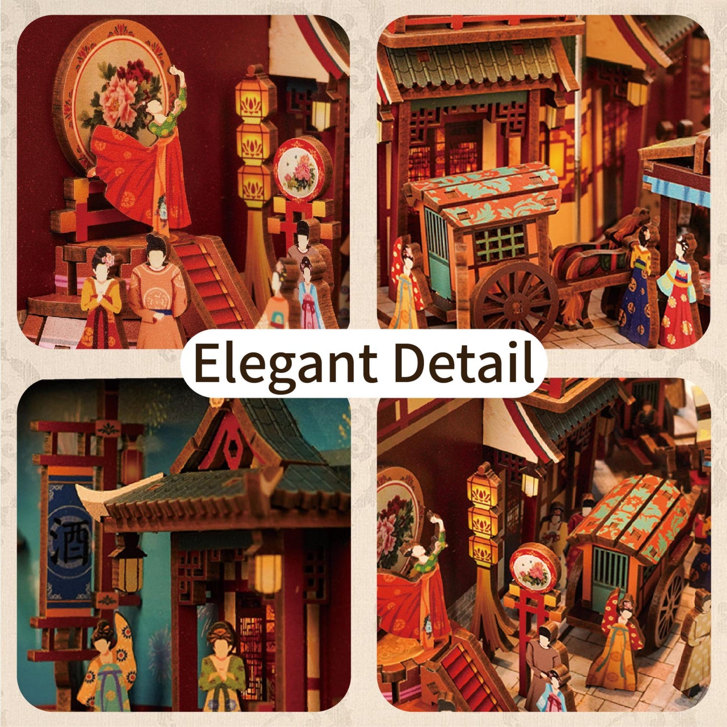 BOOK NOOK Tonecheer 3D PUZZLE TQ111 - The banquet of tang dynasty