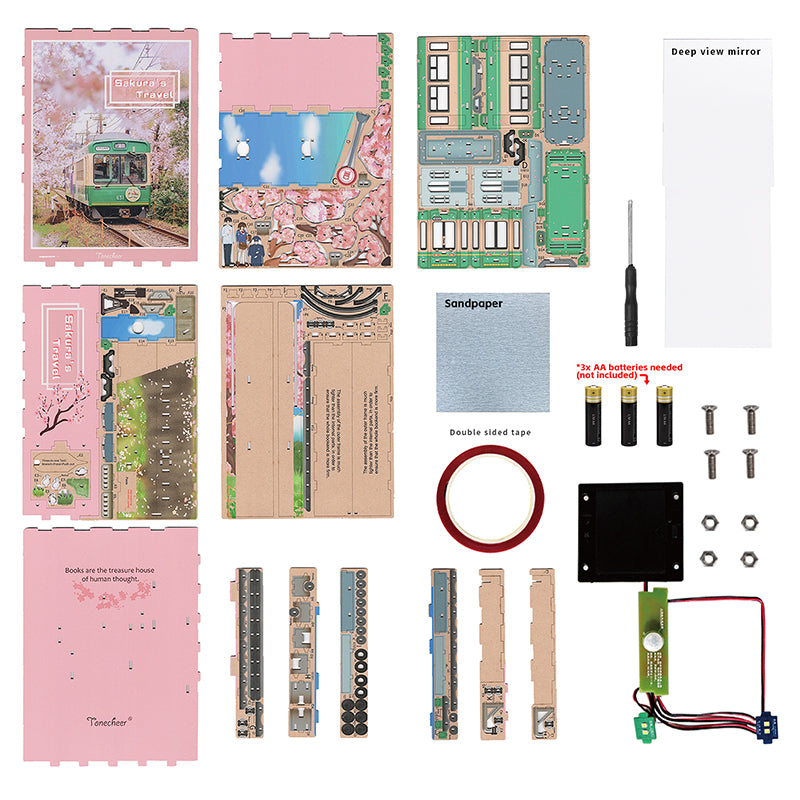 BOOK NOOK Tonecheer 3D PUZZLE TQ119 - Sakura's travel