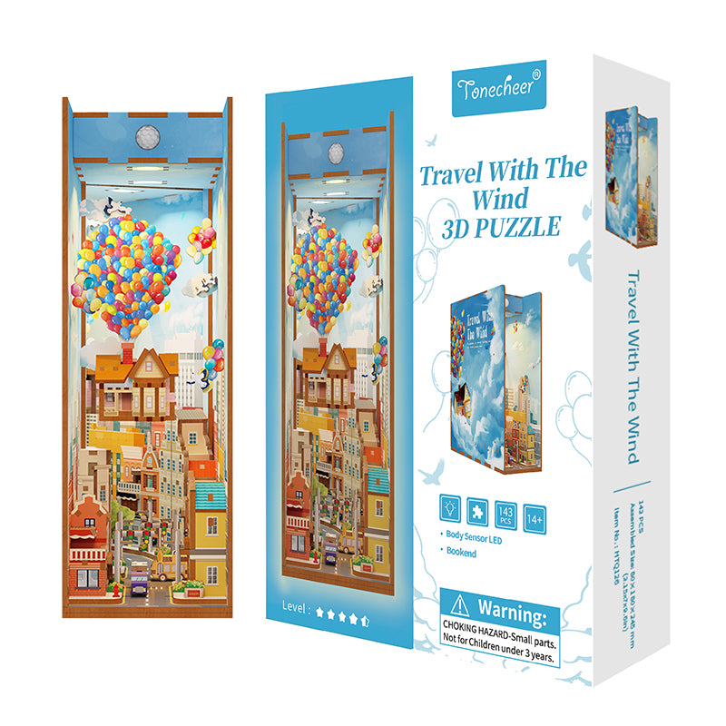 BOOK NOOK Tonecheer 3D PUZZLE TQ126 - Travel With the Wind