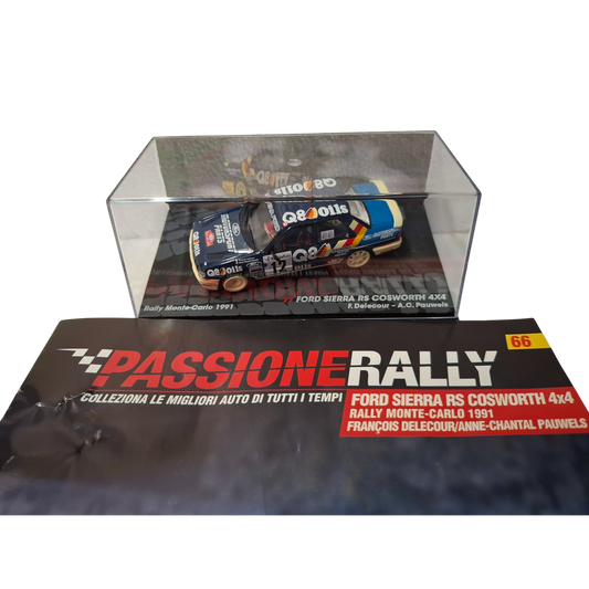 FORD SIERRA RS COSWORTH 4X4 F.DELECOUR - A.C. PAUWELS RALLY MONTECARLO 1991