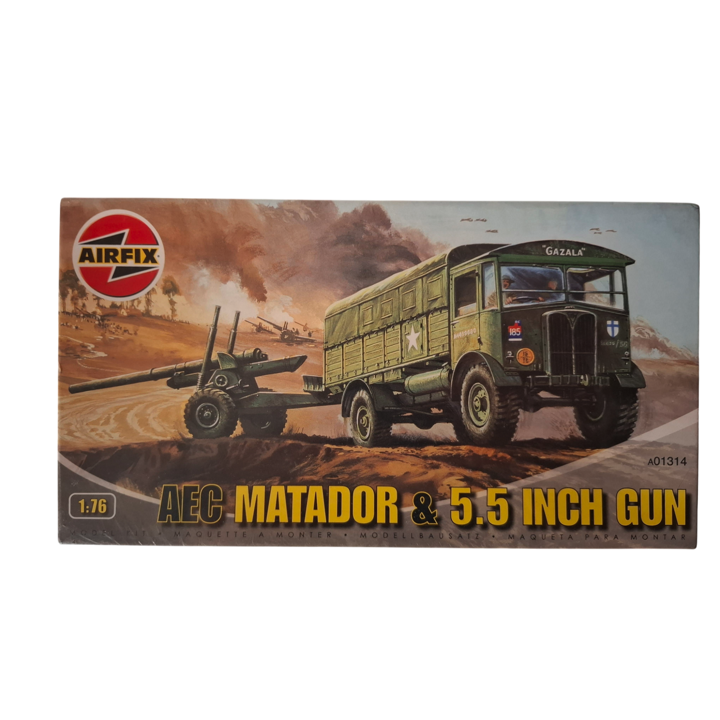 Airfix AEC Matador & 5.5 inch gun 1/76
