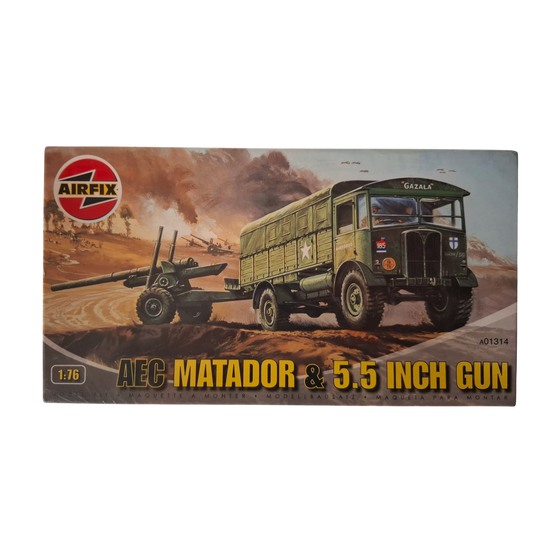 Airfix AEC Matador & 5.5 inch gun 1/76