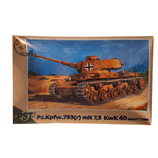 PST Pz.Kpfw.753(r) mit 7,5 KwK 40 Heavy Tank 1/72