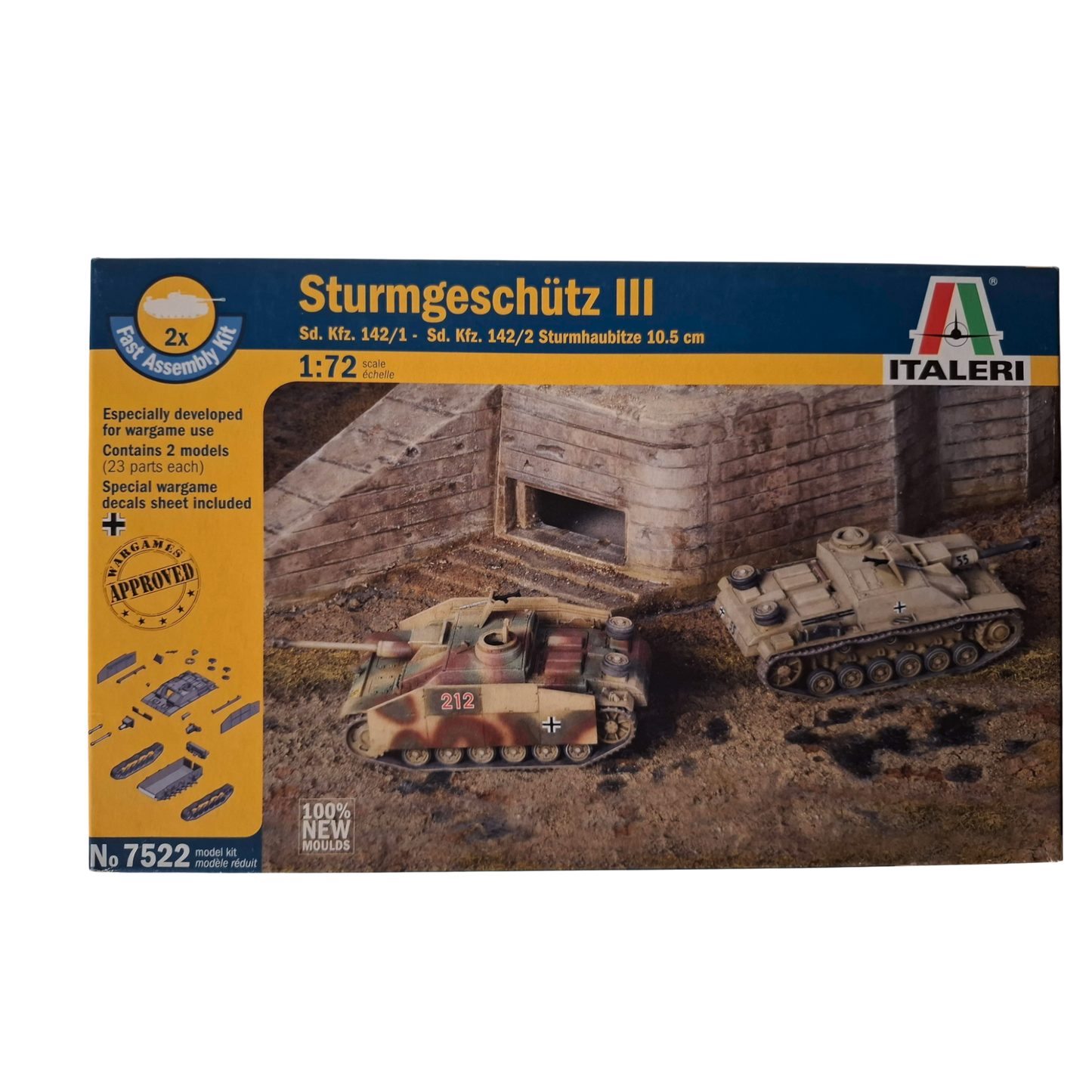 Italeri Sd.Kfz. 142/1 Sturmgeschütz III / Sd.Kfz. 142/2 Sturmhaubitze 42 1/72