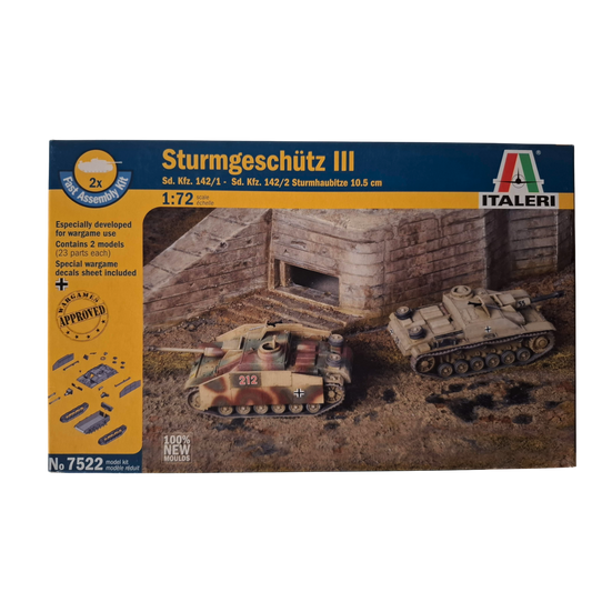 Italeri Sd.Kfz. 142/1 Sturmgeschütz III / Sd.Kfz. 142/2 Sturmhaubitze 42 1/72