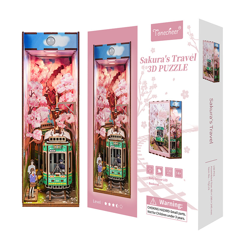 BOOK NOOK Tonecheer 3D PUZZLE TQ119 - Sakura's travel