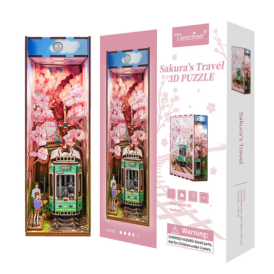 BOOK NOOK Tonecheer 3D PUZZLE TQ119 - Sakura's travel