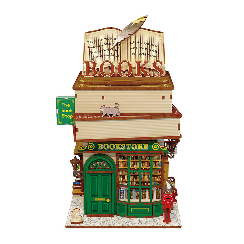 BOOK NOOK Tonecheer 3D PUZZLE TQ187 - Time bookstore