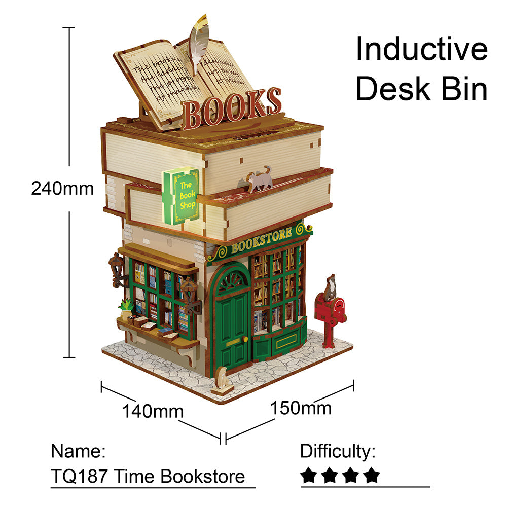 BOOK NOOK Tonecheer 3D PUZZLE TQ187 - Time bookstore